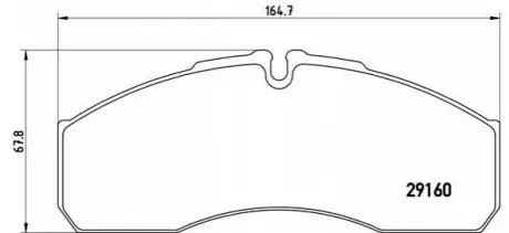 Тормозные колодки, дисковый тормоз.) BREMBO PA6022