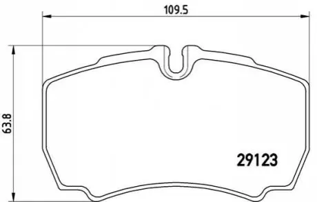 Колодки гальмівні (задні) Iveco Daily III-VI 99- (Brembo) BREMBO PA6023