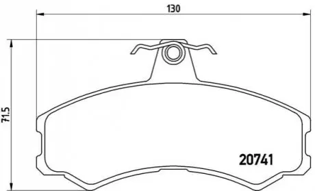 Тормозные колодки, дисковый тормоз.) BREMBO PA6024