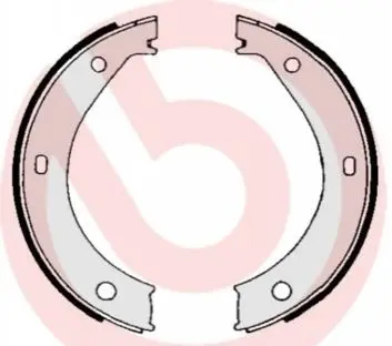 Фото Колодки ручника BMW 3 (E36)/5 (E34)/7 (E38) 88- (180x25) BREMBO (S06503) зображення 1