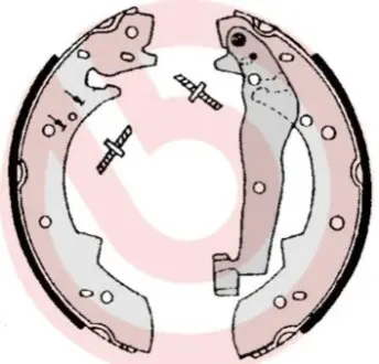 Гальмівна колодка BMW 3 (E30) 1.6-2.4D 09.82-12.91 BREMBO S06504