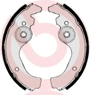 Гальмівна колодка FIAT 126 0.6 09.72-06.77 BREMBO S23502