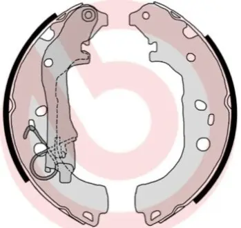 Гальмівна колодка CADILLAC CTS FIAT DOBLO, DOBLO CARGO, FIORINO, IDEA, QUBO LANCIA MUSA OPEL COMBO, COMBO TOUR 1.2-3.2 03.01 BREMBO S23518