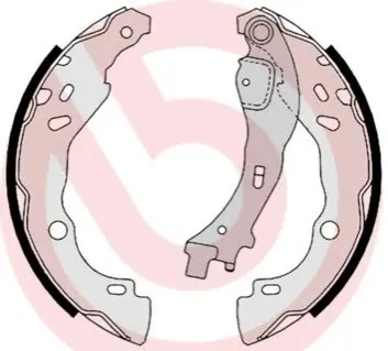 Гальмівна колодка CITROEN C2, C2 ENTERPRISE, C3 I, C3 II, C3 PLURIEL LANCIA YPSILON PEUGEOT 1007 1.1-1.6D 02.02 BREMBO S23523
