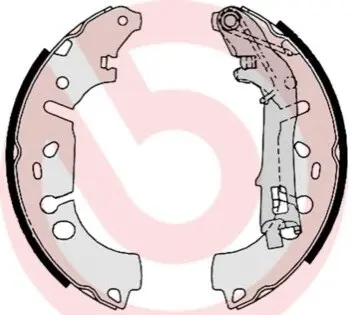 Гальмівна колодка CITROEN NEMO FIAT FIORINO, GRANDE PUNTO, IDEA, LINEA, PUNTO, PUNTO EVO, QUBO OPEL ADAM, CORSA D, CORSA E PEUGEOT BIPPER, BIPPER TEPEE 0.9-1.7D 06.05 BREMBO S23531