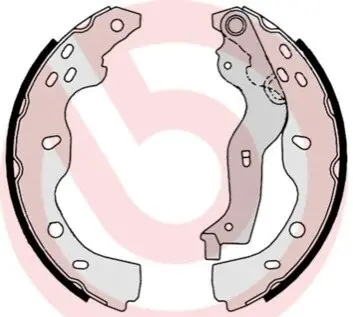 Гальмівна колодка FIAT SEDICI SUZUKI SX4 1.5-2.0D 06.06 BREMBO S23532