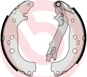 Колодки гальмівні (задні) Citroen Nemo/Peugeot Bipper 08- (барабанні) (228.6x42.3) BREMBO S23533
