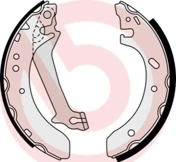 Гальмівна колодка FORD ESCORT CLASSIC, ESCORT VI, FIESTA 1.3-1.8D 01.95-08.03 BREMBO S23578