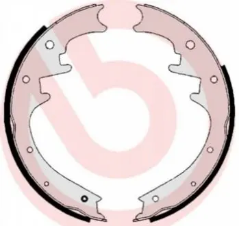 Гальмівна колодка JEEP CHEROKEE, GRAND CHEROKEE I 2.4-5.9 09.91-01.08 BREMBO S37504