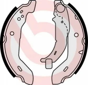 Гальмівна колодка MERCEDES A (W168) 1.4-2.1 07.97-08.04 BREMBO S50503