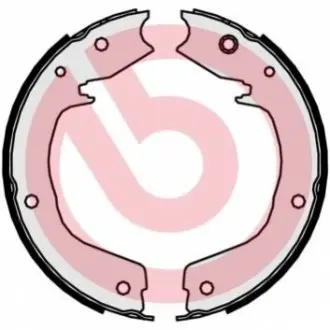 Колодки гальмівні (задні) Mitsubishi Pajero III 00- (барабанні) BREMBO S54524