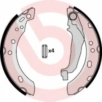 Гальмівна колодка NISSAN MICRA II 1.0/1.3/1.5D 08.92-02.03 BREMBO S56507 Купити в Україні