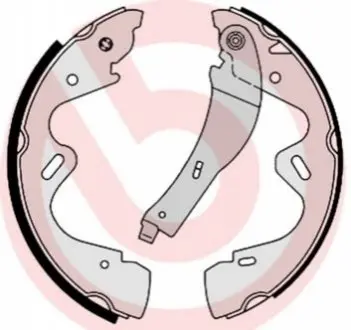 Гальмівна колодка NISSAN TERRANO II 2.4-3.3 10.92-09.07 BREMBO S56517