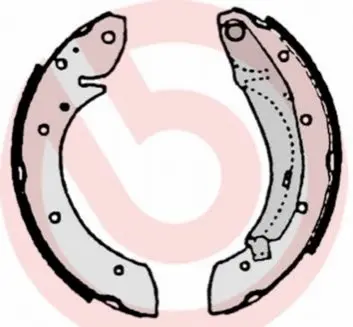 Гальмівна колодка CITROEN BERLINGO MULTISPACE PEUGEOT 405 II, PARTNER, PARTNER ORIGIN, PARTNER TEPEE RENAULT ESPACE III, SCENIC I 1.4-3.0 08.92 BREMBO S61522