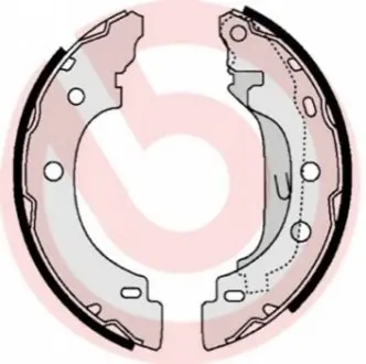 Гальмівна колодка DACIA LOGAN, LOGAN II, SANDERO, SANDERO II NISSAN KUBISTAR RENAULT CLIO IV, KANGOO, KANGOO EXPRESS, KANGOO II, LOGAN I 0.9-1.9D 08.97 BREMBO S68523