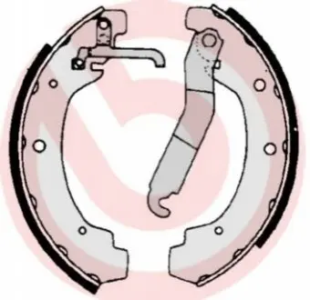 Гальмівна колодка VW LT 28-35 I, LT 40-55 I, TRANSPORTER T3 1.6D-2.7D 04.75-06.96 BREMBO S85534