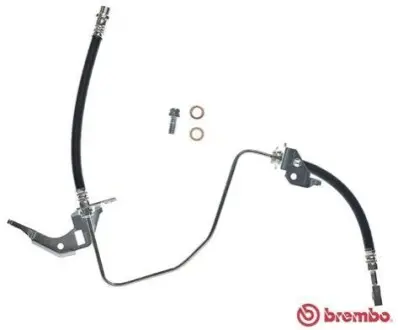 Гальмівний шланг гнучкий задн Лів (довжина 760мм, F10x1) OPEL ASTRA G, ASTRA G CLASSIC, ASTRA H, ASTRA H CLASSIC, ASTRA H GTC, COMBO, COMBO TOUR, MERIVA A, MERIVA B, ZAFIRA A 1.2-2.2D 02.98 BREMBO T59070