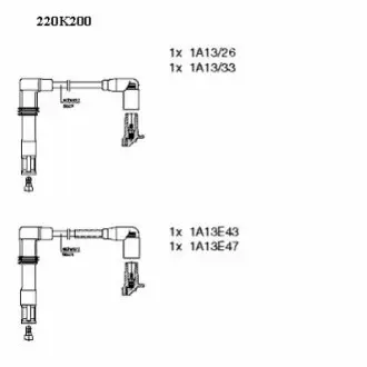 Провід запалювання VW Caddy II 1.4i 00-04 (к-кт) BREMI 220K200 Купити в Україні