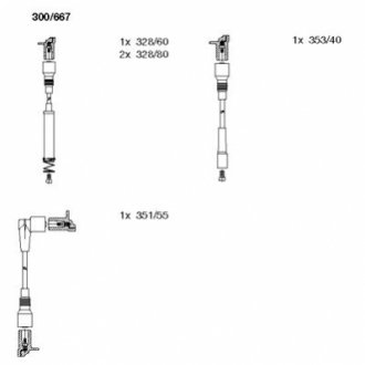 Кабелі - 300/667 (1612536, 1612551, 90442780) BREMI 300667