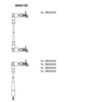 Комплект проводів високої напруги BREMI 3A00152 Купити в Україні