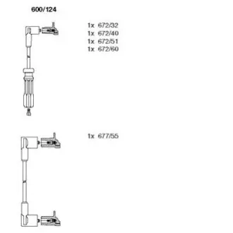 Провід запалювання Volvo 740/760/940/960 2.0/2.3 85-92 (к-кт) BREMI 600124 Купити в Україні