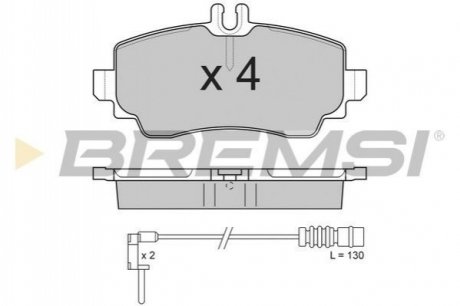 Гальмівні колодки (набір) BREMSI BP2763