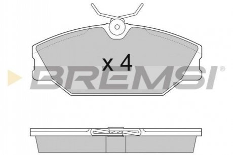 Гальмівні колодки пер. Laguna I/Megane I 95-03 (TRW) BREMSI BP2874