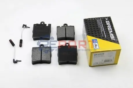 Фото Колодки гальмівні (задні) MB C-class (W203) 00-07/E-class (W210) 96-02 BREMSI (BP2936) зображення 1