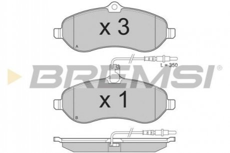 Тормозные колодки.) BREMSI BP3283