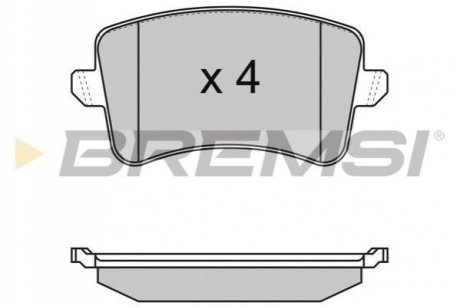 Тормозные колодки.) BREMSI BP3349