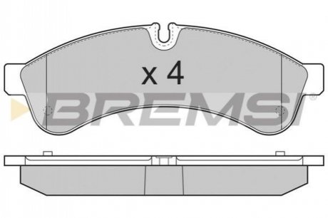 Тормозные колодки.) BREMSI BP3365