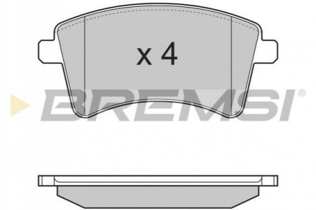 Гальмівні колодки (набір) BREMSI BP3367