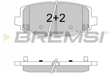 Фото Тормозные колодки.) BREMSI (BP3544) изображение 1