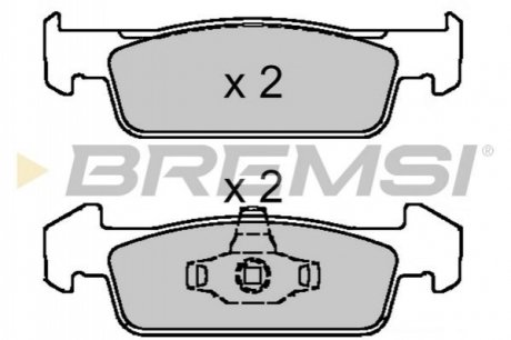 Тормозные колодки.) BREMSI BP3647