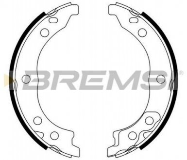 Гальмівні накладки BREMSI GF0186 (фото 1)