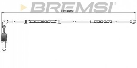 Датчик гальмівних колодок MB W211/220/203 BREMSI WI0590