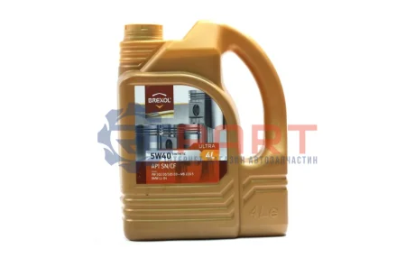 Фото Масло моторное. ULTRA 5W40 SN/CF (Канистра 4л)) BREXOL (48391051006) изображение 1