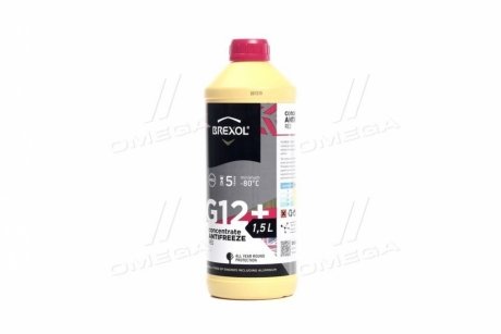 Антифриз <> RED CONCENTRATE G12+ (-80C) 1,5L BREXOL Antf-026 (фото 1)