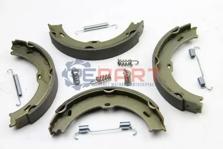 Колодки ручника MB Sprinter/VW Crafter 06- (180x25) (з пружинками) BSG BSG 60-205-009 Купити в Україні