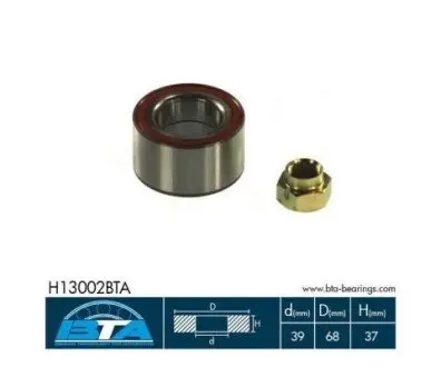 Підшипник маточини (передньої) Mazda 626 II 1.6/2.0/2.0D 82-90 BTA H13002BTA Купити в Україні