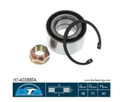 Підшипник маточини (задньої) Honda CR-V II 01-06 (38x73x40) BTA H14038BTA Купити в Україні