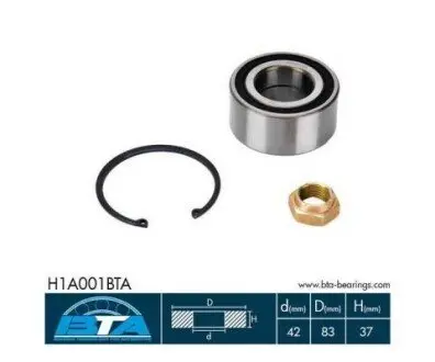 Набор колесных подшипников BTA H1A001BTA