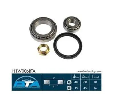Подшипник колеса BTA H1W006BTA