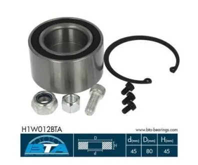 Подшипник колеса BTA H1W012BTA