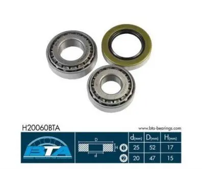 Підшипник маточини (задньої) Daewoo Matiz 98- (к-кт) BTA H20060BTA Купити в Україні