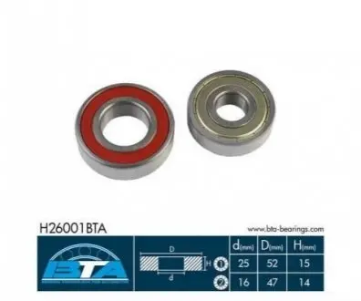 Подшипник колеса BTA H26001BTA