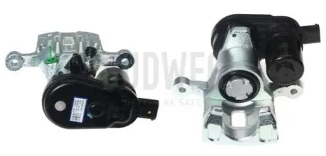 Скоба гальмівного суппорта задн Лів (відновлений, з електричним мотором) HYUNDAI I30 KIA CEED, PRO CEED 1.0-1.6D 11.11- BUDWEG CALIPER 344778