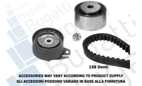 Фото Комплект ГРМ Fiat Doblo 1.6 16V/Natural Power 01- (76kw) (25x158z) BUGATTI (BKCD0095) зображення 1