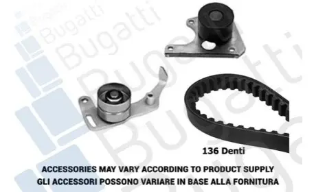 Комплект ГРМ Citroen Jumper/Jumpy/Berlingo 1.9D/TD 94-02 BUGATTI BKCD0123 Купити в Україні