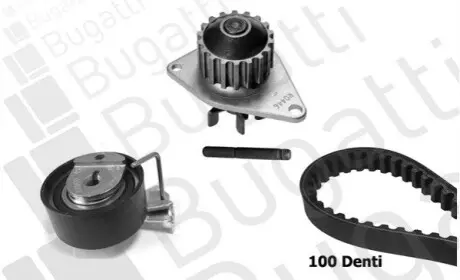 Фото Комплект ГРМ + помпа Citroen Berlingo/Peugeot Partner 1.1i 96-08 BUGATTI (KBU10012C) зображення 1